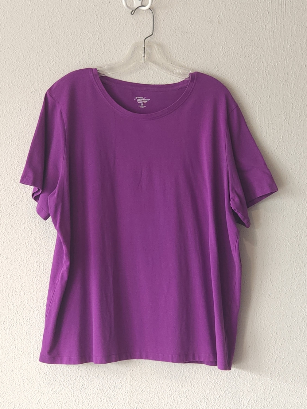 Great Northwest Bright Purple Short Sleeve Crew Tee PLUS SIZE 3X